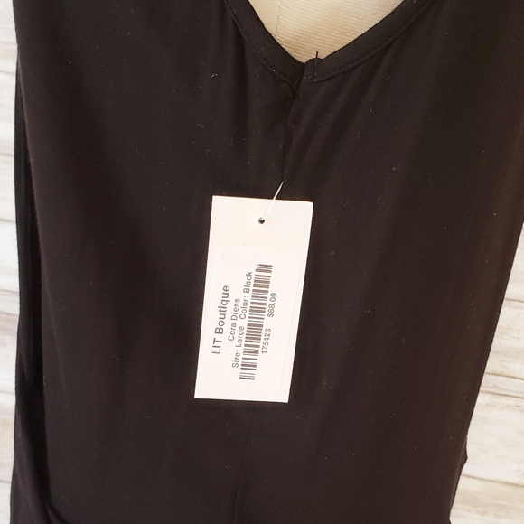 On The Road Cora Dress Sleeveless LBD NWT Sz Large - Picture 2 of 8